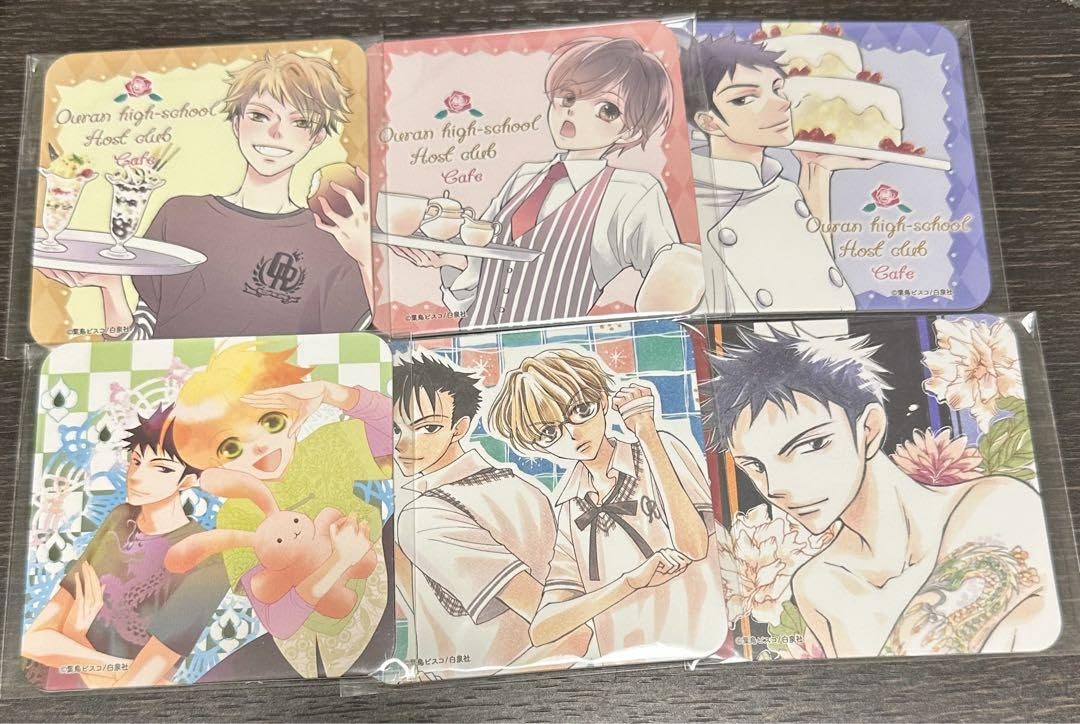 桜蘭高校ホスト部　コラボカフェ　コースターセット Amazon.co.jp: 桜蘭高校ホスト部 コラボカフェ コースター セット